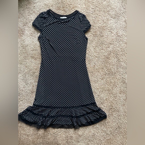 Joseph Ribkoff Women’s Size 10 Polka Dot Ruffle Hem Summer Event Beach Vacation - Picture 6 of 8